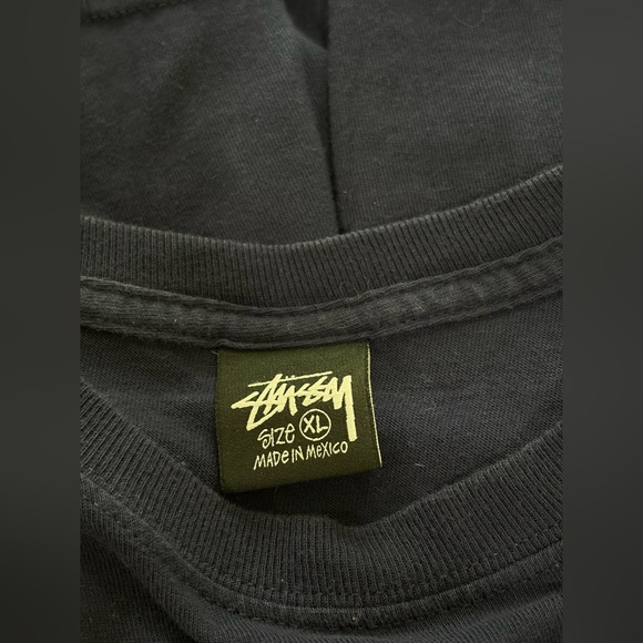 Stussy Strawberry Tee in Navy | Size XL - Picture 4 of 5